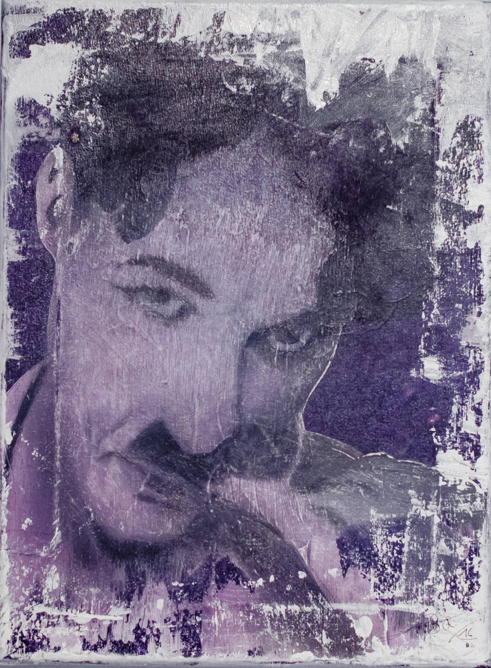 Handgemaltes Artwork Chaplin – Je suis désolé von Okan Sayan als Fine Art Piece in München